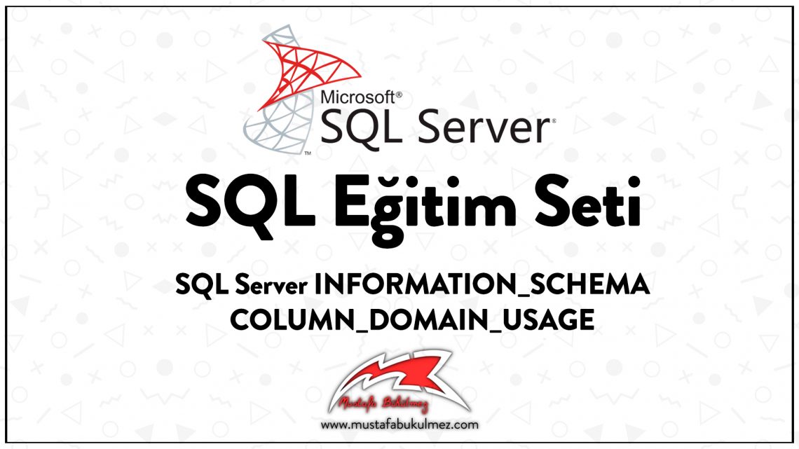 SQL Server INFORMATION_SCHEMA COLUMN_DOMAIN_USAGE