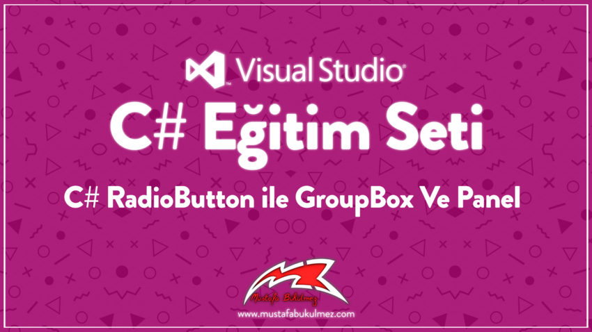 C# RadioButton ile GroupBox Ve Panel