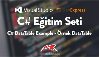 C# DataTable Example - Örnek DataTable