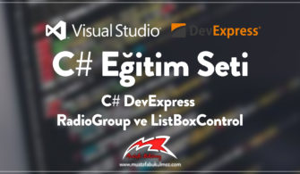 C# DevExpress RadioGroup ve ListBoxControl