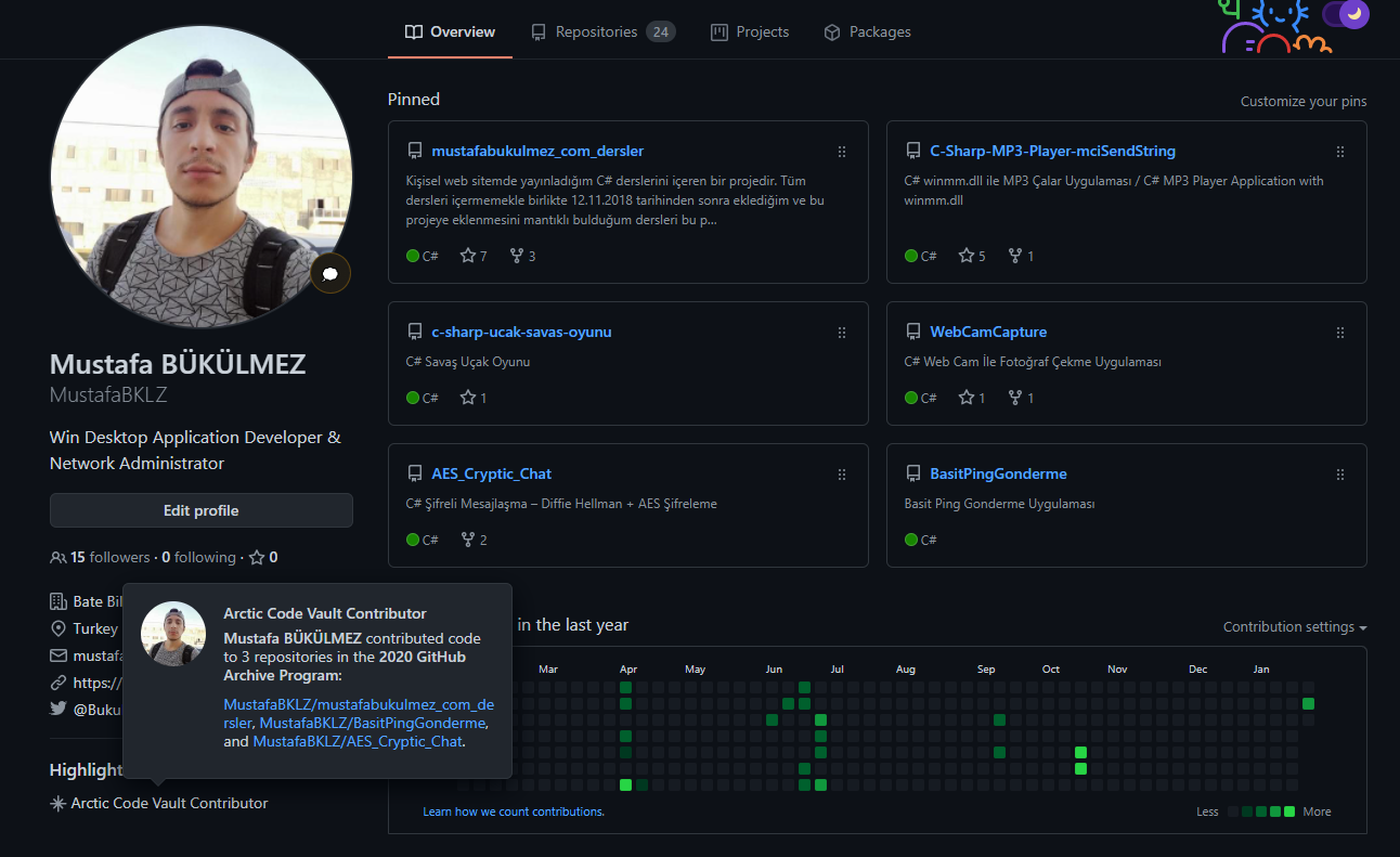Github Arctic Code Vault Contributor Nedir? Mustafa BÜKÜLMEZ