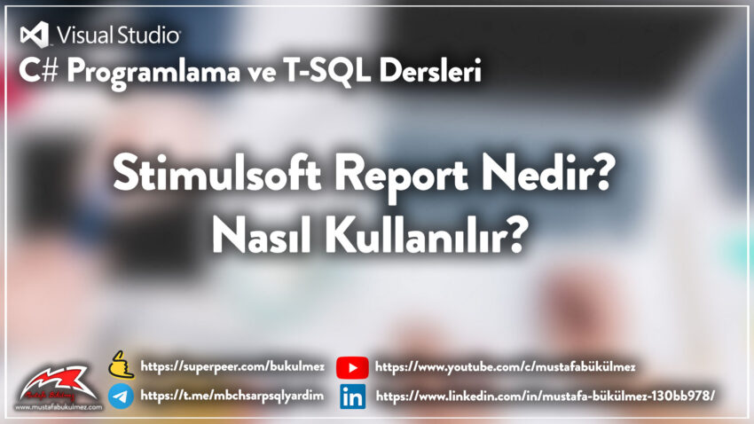 Stimulsoft Report Nedir? Nasıl Kullanılır?