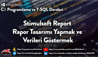 Stimulsoft Report Rapor Tasarımı Yapmak ve Verileri Göstermek