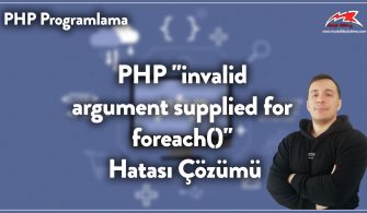 HP invalid argument supplied for foreach() Hatası Çözümü