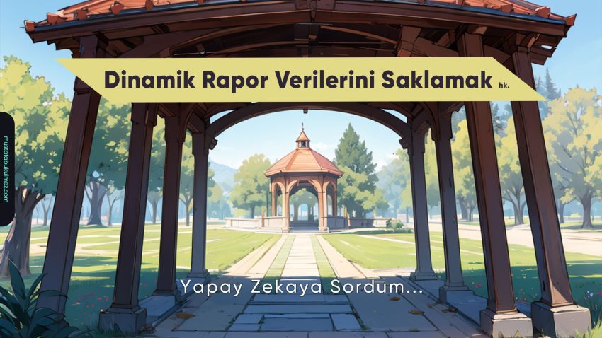 Dinamik Rapor Verilerini Saklamak